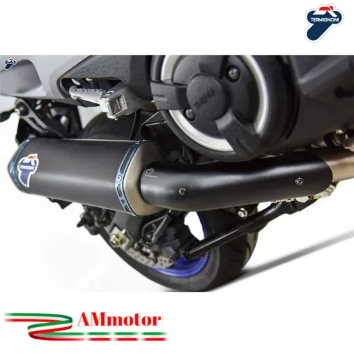 Scarico Completo Racing Termignoni Moto Yamaha T-MAX 560 Marmitta Inox Titanio Nero