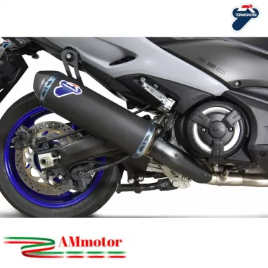 Scarico Completo Racing Termignoni Moto Yamaha T-MAX 560 Marmitta Inox Titanio Nero