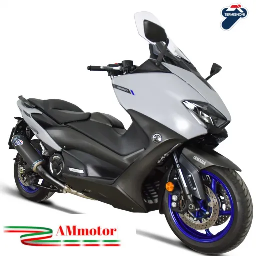 Scarico Completo Racing Termignoni Moto Yamaha T-MAX 560 Marmitta Inox Titanio Nero