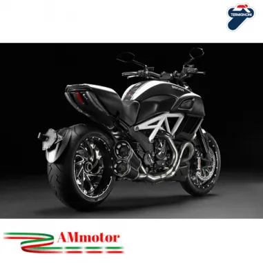 Scarico Completo Termignoni Ducati Diavel Terminale Moto Carbonio Racing
