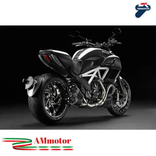 Scarico Completo Termignoni Ducati Diavel Terminale Moto Carbonio Racing