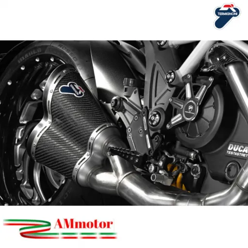 Scarico Completo Termignoni Ducati Diavel Terminale Moto Carbonio Racing