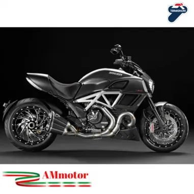 Scarico Completo Termignoni Ducati Diavel Terminale Moto Carbonio Racing