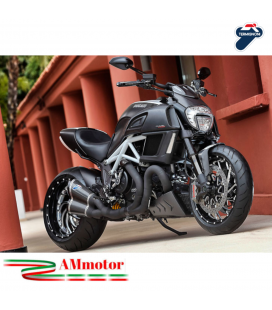 Scarico Completo Termignoni Ducati Diavel 1200 Terminale Moto Carbon Black
