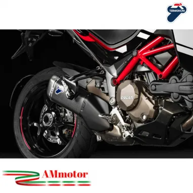 Scarico Termignoni Ducati Multistrada 1200 Silenziatore Moto Corto Carbonio