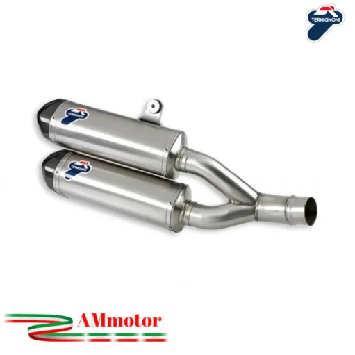 Coppia Scarico Termignoni Ducati Monster 1100 EVO Silenziatore Moto Omologato