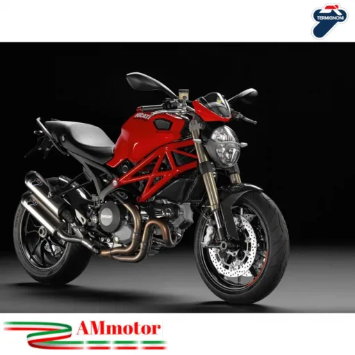 Coppia Scarico Termignoni Ducati Monster 1100 EVO Silenziatore Moto Omologato