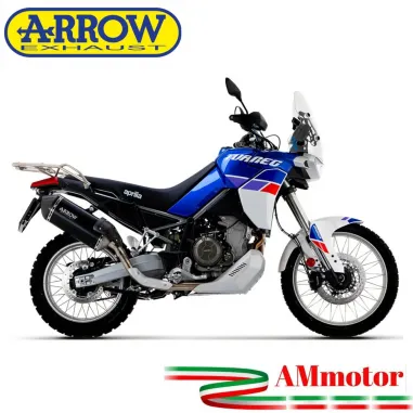 Arrow Aprilia Tuareg 660 Terminale Di Scarico Moto Marmitta Sonora Titanio Nero Omologato