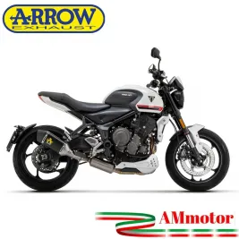 Arrow Triumph Trident 660 Scarico Completo Moto Terminale Veloce Alluminio Nero Omologato
