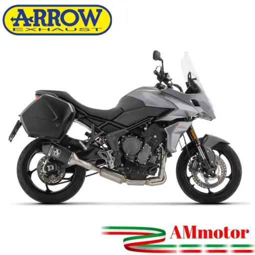 Arrow Triumph Tiger 660 Scarico Completo Moto Terminale Veloce Alluminio Nero Omologato