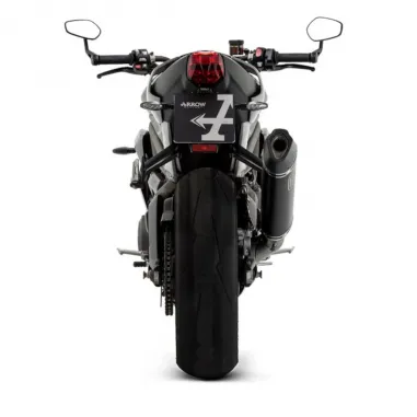 Arrow Triumph Steeet Triple 765 / RS 20 - 2022 Terminale Di Scarico Moto Marmitta Veloce Alluminio Nero Racing