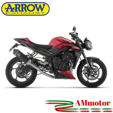 Arrow Triumph Steeet Triple 765 / RS 2023 Kit Scarico Completo Moto Veloce Alluminio Nero Omologato