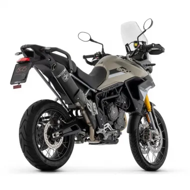 Arrow Triumph Tiger 850 / 900 20 - 2023 Terminale Di Scarico Moto Marmitta Veloce Alluminio Nero Omologato Con Paracalore