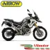 Arrow Triumph Tiger 1200 Terminale Di Scarico Moto Marmitta Veloce Alluminio Nero Racing