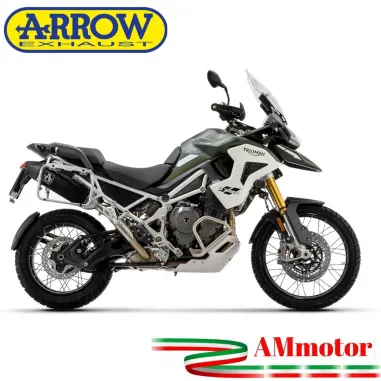 Arrow Triumph Tiger 1200 Terminale Di Scarico Moto Marmitta Veloce Alluminio Nero Omologato