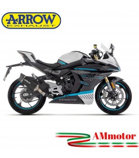 Arrow CF Moto 450NK / 450SR Terminale Di Scarico Moto Indy Race Evo Alluminio Nero Omologato
