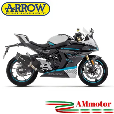 Arrow CF Moto 450NK / 450SR Terminale Di Scarico Moto Indy Race Evo Alluminio Nero Omologato