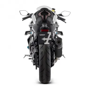 Arrow CF Moto 450NK / 450SR Terminale Di Scarico Moto Indy Race Evo Alluminio Nero Omologato