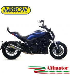 Arrow Benelli 502 C 19 - 2020 Terminale Di Scarico Moto Marmitta Works Titanio Omologato