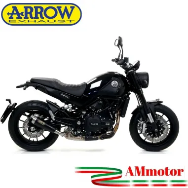 Arrow Benelli Leoncino 500 17 - 2020 Terminale Di Scarico Moto Marmitta Pro-Race Nichrom Dark Omologato