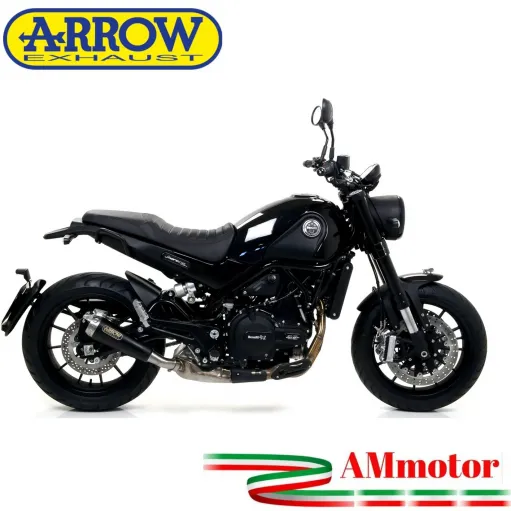 Arrow Benelli Leoncino 500 17 - 2020 Terminale Di Scarico Moto Marmitta Pro-Race Nichrom Dark Omologato