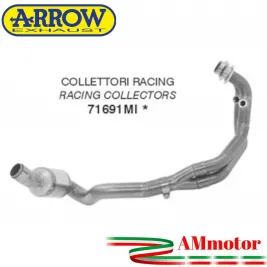 Benelli Leoncino 500 17 - 2020  Arrow Moto Collettori Di Scarico Racing In Acciaio