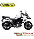 Arrow Benelli Trk 502 17 - 2020 Terminale Di Scarico Moto Marmitta Race-Tech Alluminio Nero Omologato