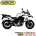 Arrow Benelli Trk 502 17 - 2020 Terminale Di Scarico Moto Marmitta Race-Tech Alluminio Nero Omologato