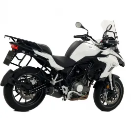 Arrow Benelli Trk 502 17 - 2020 Terminale Di Scarico Moto Marmitta Race-Tech Alluminio Nero Omologato 2