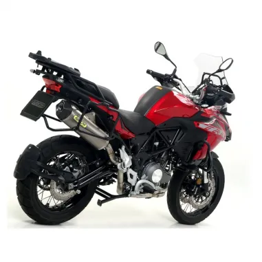 Arrow Benelli Trk 502 X 18 - 2020 Terminale Di Scarico Moto Marmitta Race-Tech Titanio Omologato