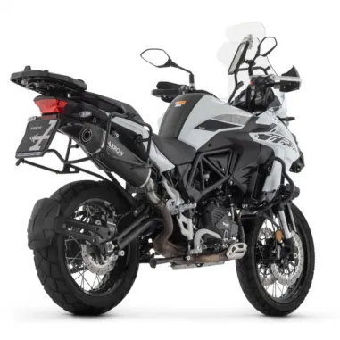 Arrow Benelli Trk 502 X 21 - 2023 Terminale Di Scarico Moto Marmitta Indy Race Evo Alluminio Nero Omologato