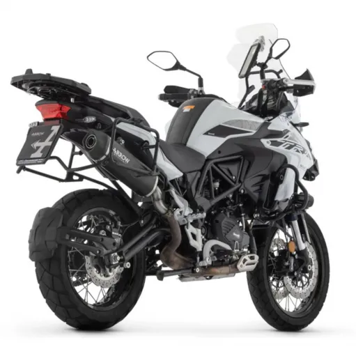 Arrow Benelli Trk 502 X 21 - 2023 Terminale Di Scarico Moto Marmitta Indy Race Evo Alluminio Nero Omologato