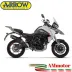 Arrow Benelli Trk 702 / 702X Terminale Di Scarico Moto Marmitta Indy Race Evo Alluminio Nero Omologato