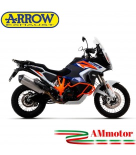 Arrow Ktm 1290 Super Adventure S / R 21 - 2023 Terminale Di Scarico Moto Sonora Titanio Omologato