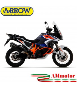 Arrow Ktm 1290 Super Adventure S / R 21 - 2023 Terminale Di Scarico Moto Sonora Titanio Nero Racing