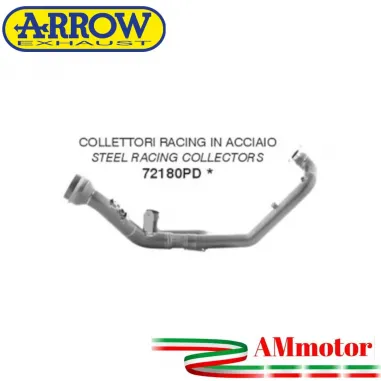 Ktm 1290 Super Adventure S / R 21 - 2024 Arrow Moto Collettori Di Scarico Racing In Acciaio
