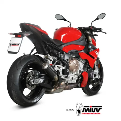 Mivv Bmw S 1000 R 2021 - 2024 Terminale Di Scarico Moto Marmitta Mk3 Carbonio Omologato