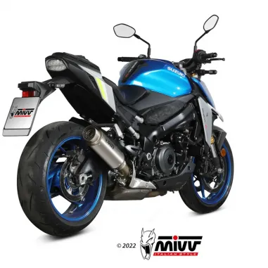 Mivv Suzuki Gsx-S 950 Terminale Di Scarico Moto Marmitta Gp Pro Titanio Omologato