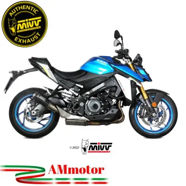 Mivv Suzuki Gsx-S 950 Terminale Di Scarico Moto Marmitta MK3 Carbonio Omologato