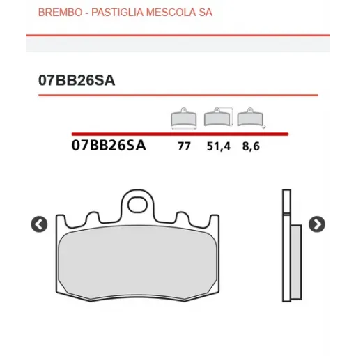 4 Pastiglie Freno Brembo Bmw R 1200 GS Moto Mescola Anteriori Sinterizzate