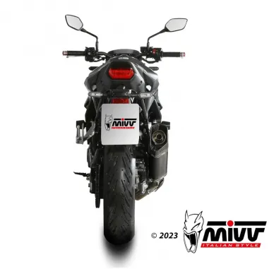 Mivv Honda Hornet 750 CB Terminale Di Scarico Moto Marmitta SR-1 Inox Nero Omologato