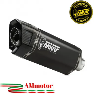 Mivv Honda Hornet 750 CB Terminale Di Scarico Moto Marmitta SR-1 Inox Nero Omologato