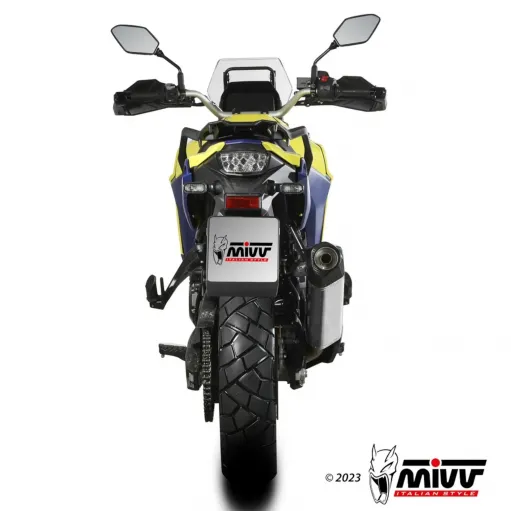 Mivv Suzuki V-Strom 800 DE Terminale Di Scarico Moto Marmitta Speed Edge Inox Omologato
