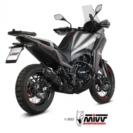 Mivv Moto Morini X-Cape 650 Terminale Di Scarico Marmitta Suono Inox Nero Omologato 2