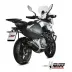 Mivv CF Moto 650MT Terminale Di Scarico Marmitta Ovale Inox Nero Fondello Carbonio