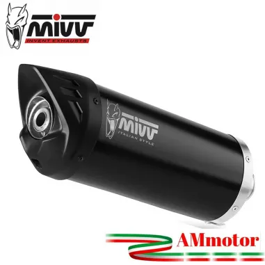 Mivv Piaggio Beverly 300 Terminale Di Scarico Per Scooter Mover Inox Nero