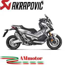 Akrapovic Honda X-Adv 750 Terminale Di Scarico Slip-On Line Titanio Moto Scooter Omologato