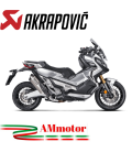 Akrapovic Honda X-Adv 750 Terminale Di Scarico Slip-On Line Titanio Moto Scooter Omologato