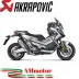 Akrapovic Honda X-Adv 750 Terminale Di Scarico Slip-On Line Titanio Moto Scooter Omologato