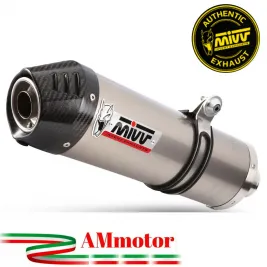 Mivv Bmw R 1200 GS / Adventure 04 - 2007 Terminale Di Scarico Moto Marmitta Oval Titanio Carbon Cap